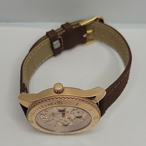 Fossil Stella ES3815 Women's Brown Leather Analog Dial Quartz Wrist Watch BC997 - Picture 7 of 10